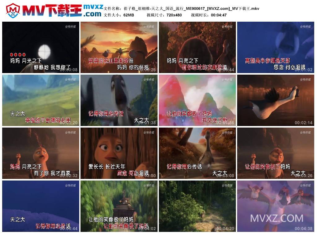 崔子格_崔栩维-天之大_国语_流行_ME900617